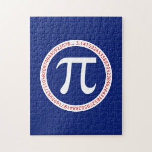 Pi Ring on Navy Blue Jigsaw Puzzle