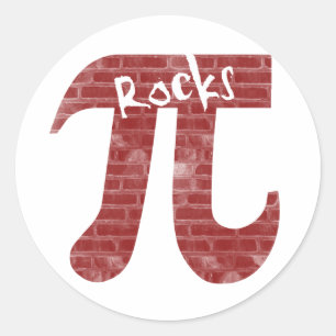 Pi Rocks Classic Round Sticker