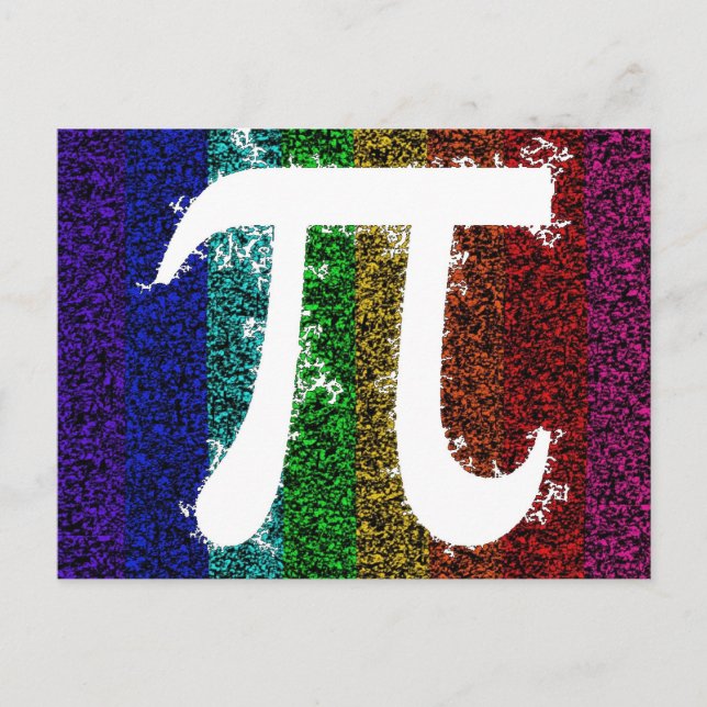 Pi Sign Electric Postcard (Front)