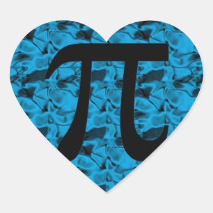 Pi Sign Heart Sticker