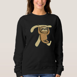 Pi Sloth Symbol Pi Day Sweatshirt