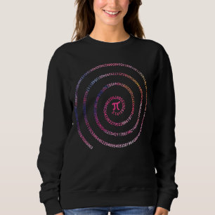 Pi Spiral Math Teacher Geek Nerd 3 14 Pi Day Scien Sweatshirt