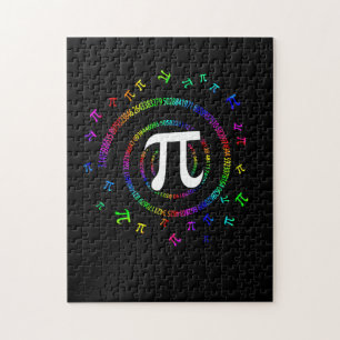 Pi Spiral Novelty for Pi Day Jigsaw Puzzle