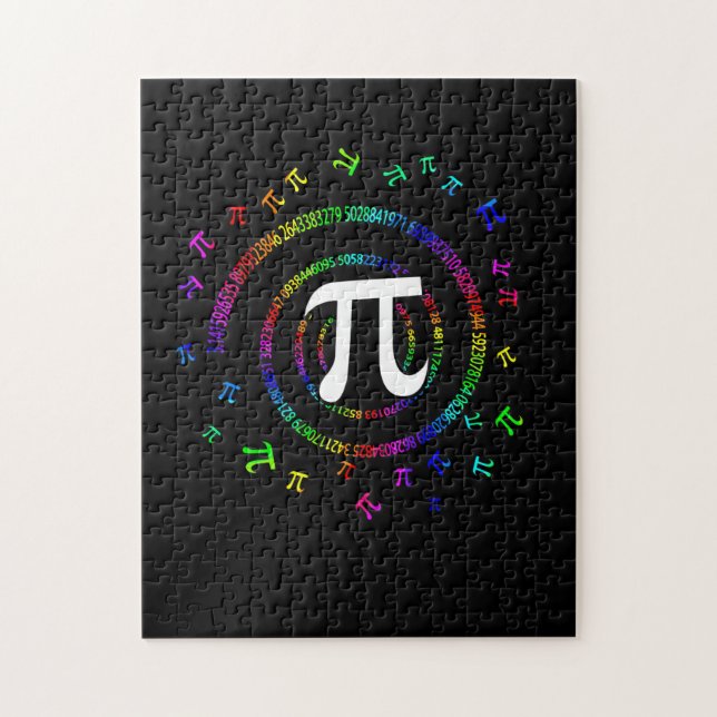 Pi Spiral Novelty Jigsaw Puzzle (Vertical)