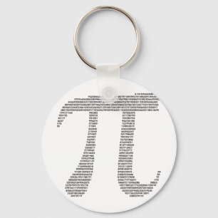 Pi Symbol Keychain