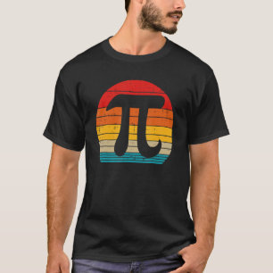 Pi Symbol Men Women Kids Sunset Retro Math Pun Gee T-Shirt