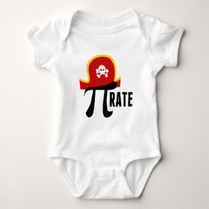 Pi Symbol Pirate Baby Bodysuit