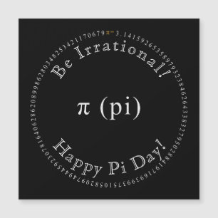 Pi, The Irrational Mathematical Constant Magnetic 
