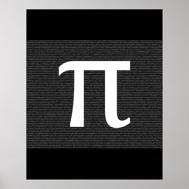 Pi - The Irrational Mathematical Constant Poster (Front)