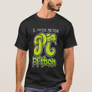 Pi Thon Funny Snake Math Pun 3.14 Pi Day T-Shirt