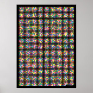 Pi to the 3,141th decimal place poster