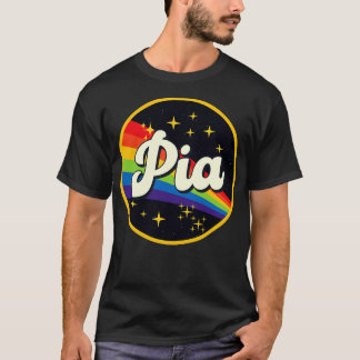 Pia Rainbow In Space Vintage Style T-Shirt