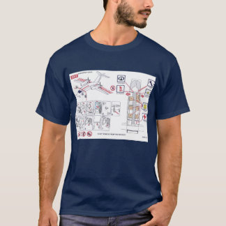 piaggio avanti safety card T-Shirt