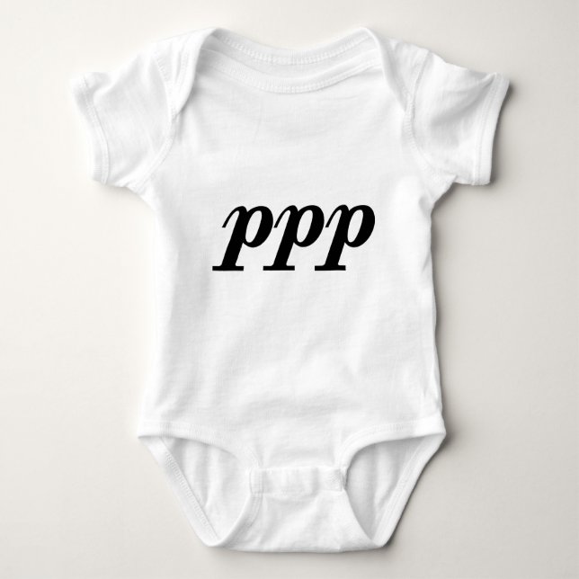 Pianissimo Possibile Baby Bodysuit (Front)