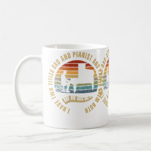 Pianist And Dad Proud Funny Men Piano Coffee Mug