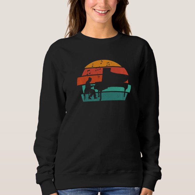 Pianist And Notes   Sweatshirt (Front)