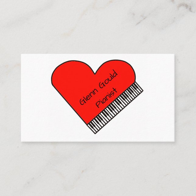 Pianist Business Card (Front)