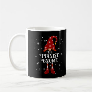 Pianist Gnome Family Matching Group Christmas T-Sh Coffee Mug