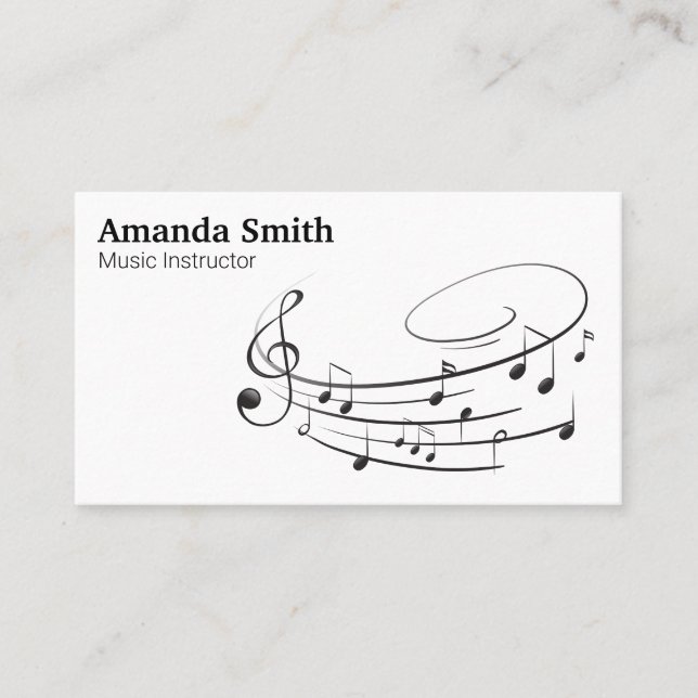 Pianist | Music Instructor Business Card (Front)