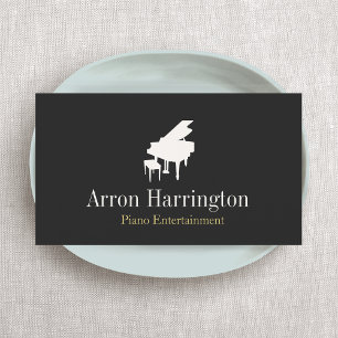 Pianist Piano Music Teacher Grand Piano Business Card