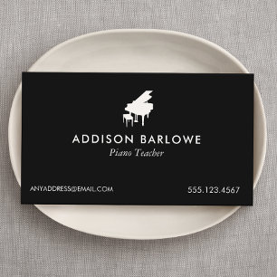 Pianist Piano Music Teacher Grand Piano Business Card