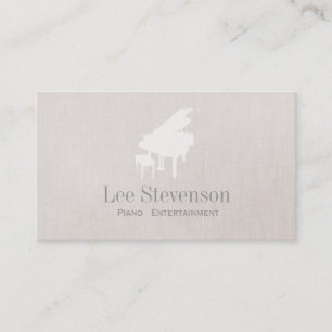 Pianist Piano Music Teacher Grand Piano Business Card