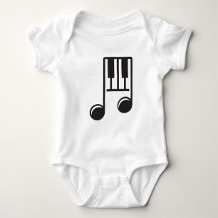 Pianist Piano Teacher Musical Note Art  Baby Bodysuit