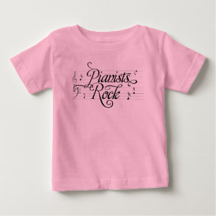 Pianists Rock Musician's Kids Tee Shirt