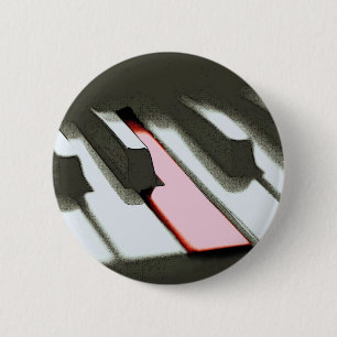 Piano 6 Cm Round Badge