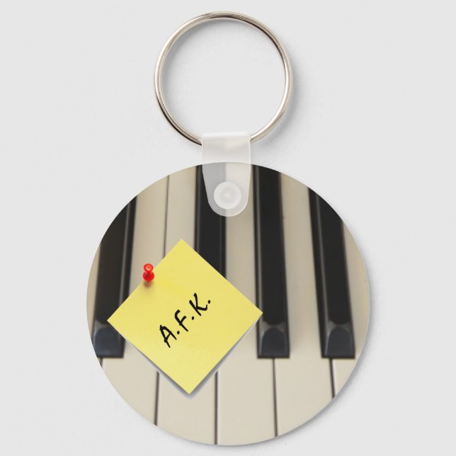 Piano A.F.K. (Away From Keyboard) Key Chain (Front)