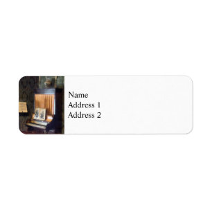 Piano and Sheet Music on Stand Return Address Label