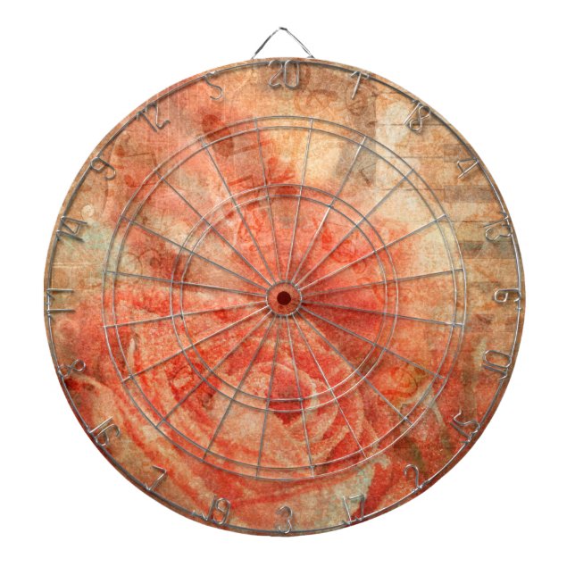 Piano and violin with music notes and rose dartboard (Front)