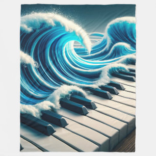 Piano Art Fleece Blanket