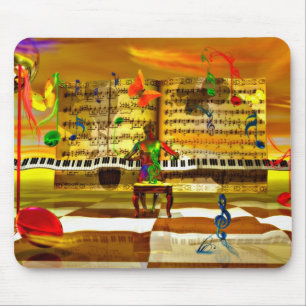 Piano art mouse pad