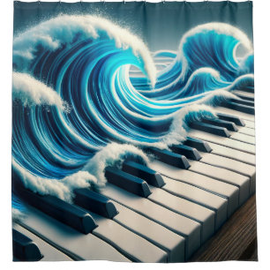 Piano Art Shower Curtain