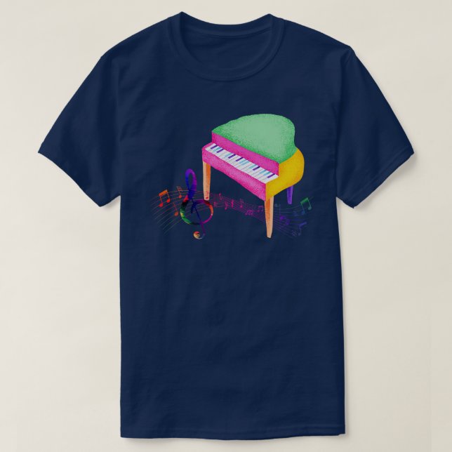 Piano Art T-Shirt (Design Front)