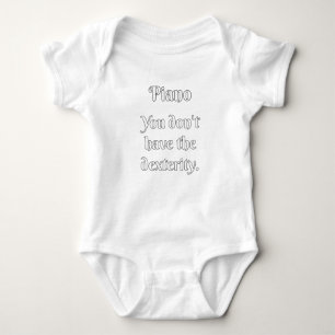 Piano Attitude! Baby Bodysuit
