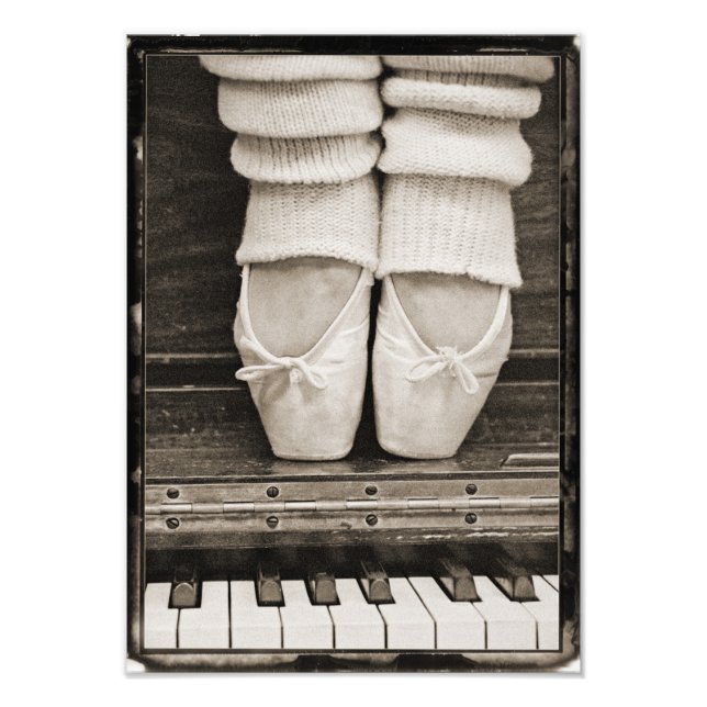 Piano Ballet Duet medium sized Photo Print (Front)