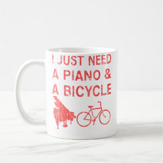 Piano Bicycle Bike Pianist Cyclist Instrument Gi Coffee Mug