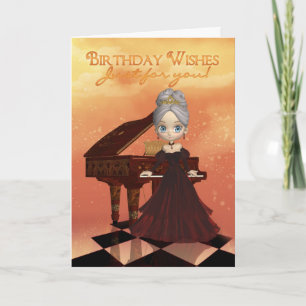 Piano Birthday Greeting Card Birthday Wishes
