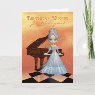 Piano Birthday Greeting Card Birthday Wishes