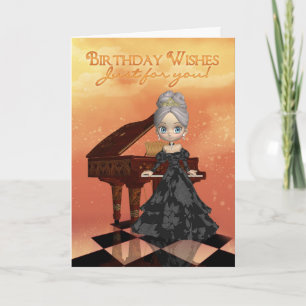 Piano Birthday Greeting Card Birthday Wishes Just