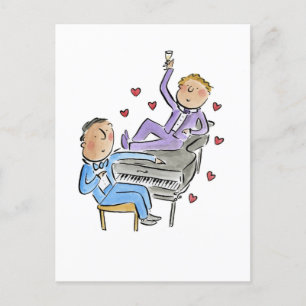 Piano Boys Postcard