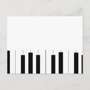 Piano Brief Briefkaart Postcard