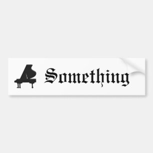 Piano Bumper Sticker