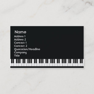 Piano - Business Business Card