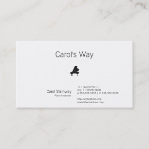 Piano Business Card