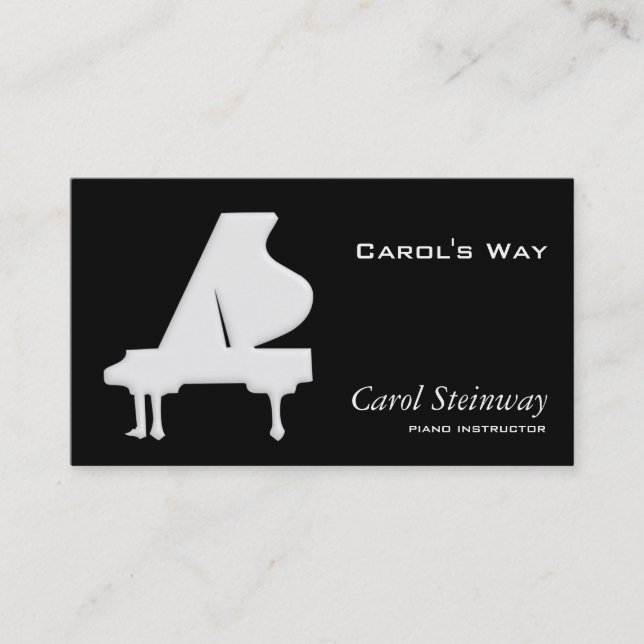 Piano Business Card (Front)