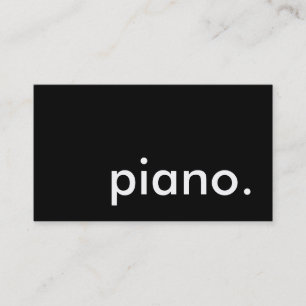 piano. business card