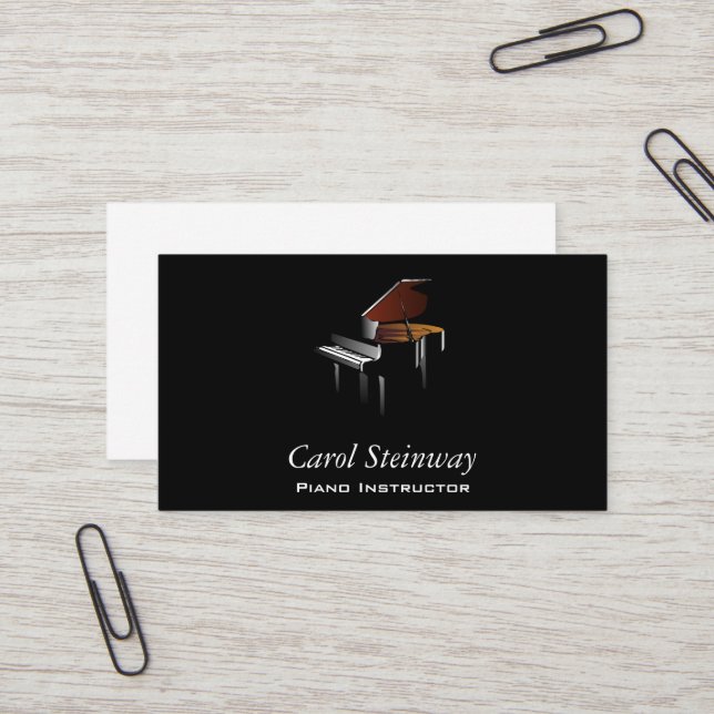 Piano Business Card (Front/Back In Situ)